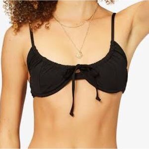 Black bikini top